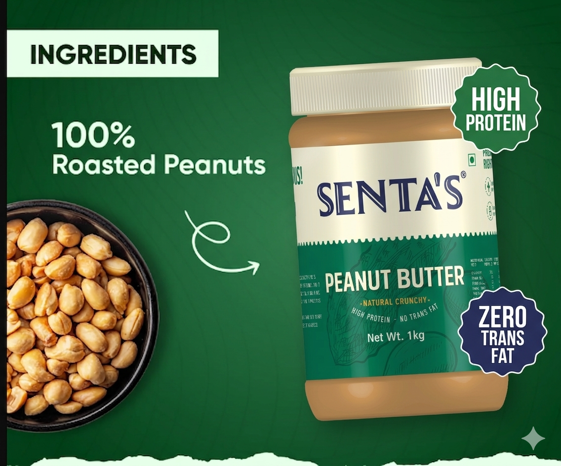 Natural Crunchy Peanut Butter 1 kg