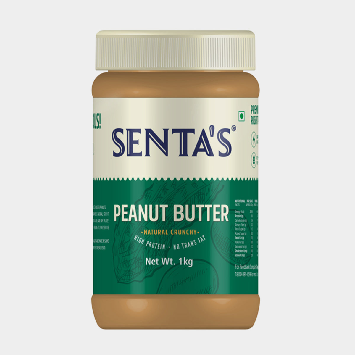 Natural Crunchy Peanut Butter 1 kg